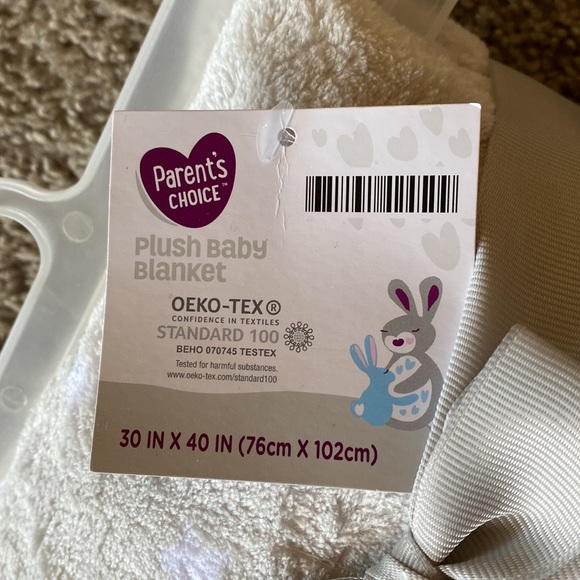 NWT Grey Elephant Plush Baby Blanket - Picture 5 of 6